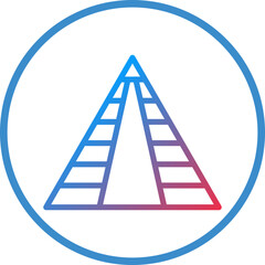 Vector Design Pyramid Icon Style