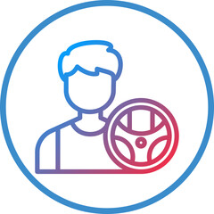 Vector Design Driving Icon Style