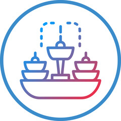 Vector Design Fountain Icon Style