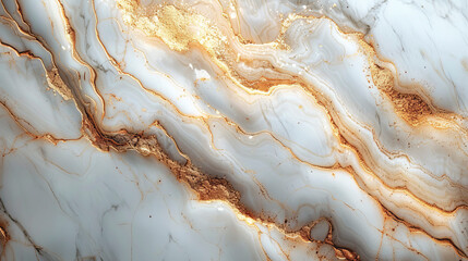 Obraz premium Abstract background, creative texture of white marble with gold veins.
