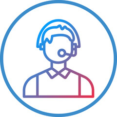 Vector Design Call Center Icon Style