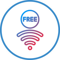 Vector Design Free Wifi Icon Style