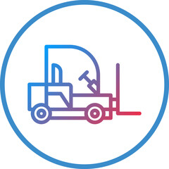 Vector Design Forklift Icon Style