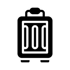 travel glyph icon