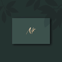 Nf logo design template