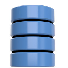 3D rendering illustration of a database icon