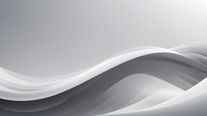 Sure, how about Abstract Wave Design in Blue and Gray Gradient? - obrazy, fototapety, plakaty