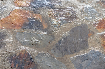 Water droplets on the floor, wet background