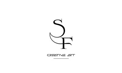 FS, SF, F, S abstract letters logo monogram