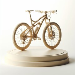 bicycle background concept. 3d render isolated on white background. World Bicycle Day