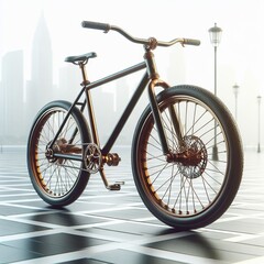 bicycle background concept. 3d render isolated on white background. World Bicycle Day