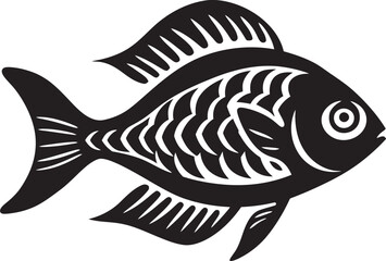 Nature Inspired Fish Logo Concept with Organic Elements