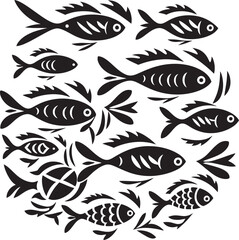 Fototapeta premium Sleek Fish Logo Concept with Clean Design