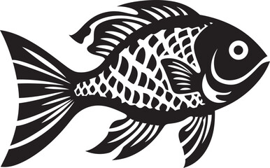 Abstract Fish Illustration in Vector