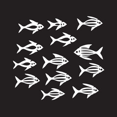 Dynamic Fish Logo Concept