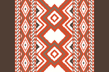 Geometric ethnic oriental ikat pattern traditional Design for background,carpet,wallpaper,clothing,wrapping,batic,fabric,vector Decorative strip for textiles.