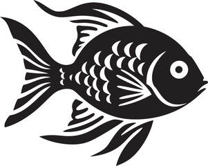 Graceful Fish Emblem for Artistic Ventures with Graceful Movements