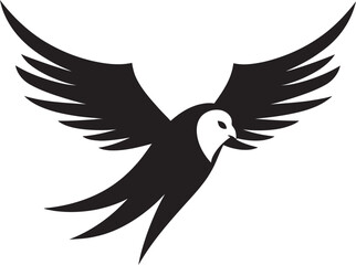 Feathered Fantasia Bird in Vector