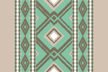 Geometric ethnic oriental ikat pattern traditional Design for background,carpet,wallpaper,clothing,wrapping,batic,fabric,vector Decorative strip for textiles.