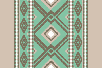 Geometric ethnic oriental ikat pattern traditional Design for background,carpet,wallpaper,clothing,wrapping,batic,fabric,vector Decorative strip for textiles.