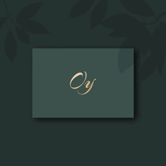 Oy logo design template