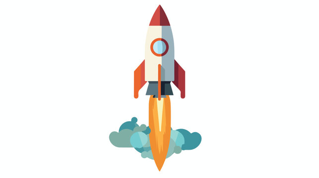 Rocket icon symbol future technology vector image. illustration