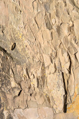 Detail of a rock surface on a sunny day