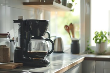 coffee maker in the kitchen