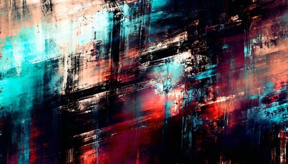 Color Burst: Multicolored Abstract Grunge Design