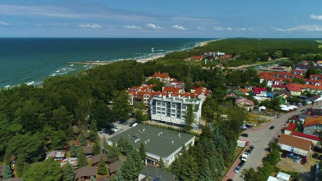 Beautiful Landscape Sea Rowy Piekny Krajobraz Aerial View Poland