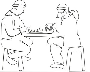 men playing chess