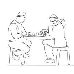 men playing chess