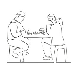 men playing chess