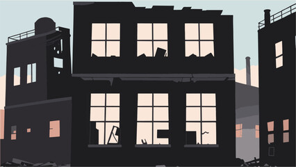 silhouette of a city vector