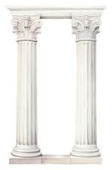 Naklejka premium PNG Architecture column colonnade sculpture.