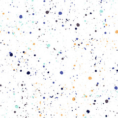 Bubbly colorful hand drawn seamless pattern.
