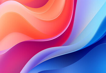 Abstract digital background with smooth gradient AI-generated Image