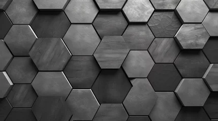 Fotobehang seamless hexagon pattern © Ghulam