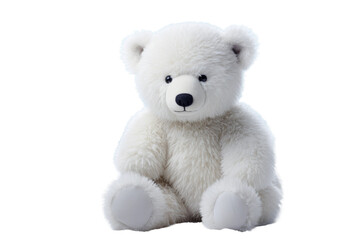 Ethereal Teddy Bear Guardian. On a White or Clear Surface PNG Transparent Background.