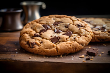 Chocolate Chip Cookie, Classic and chewy cookie loaded with chocolate chip