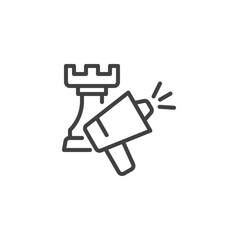 Marketing Strategy line icon