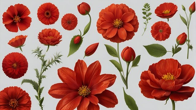 A repeating design of poppy flowers against a continuous background