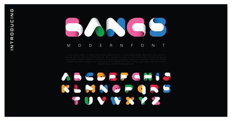 Basic Modern minimal abstract alphabet fonts. Typography technology, electronic, movie, digital, music, future, logo creative font. vector illustration
