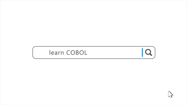 Learn COBOL in Search Animation. Internet Browser Searching