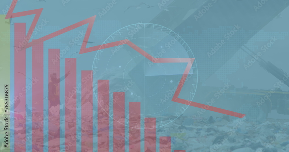 Poster image of data processing over rubbish dump