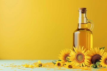 Sunflower oil - obrazy, fototapety, plakaty