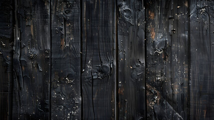 Fototapeta premium schwarze Natur Holzwand, dunkle Holzbretter, schwarzer Holz Hintergrund, Naturholz, Abgeflammte Holzbretter 