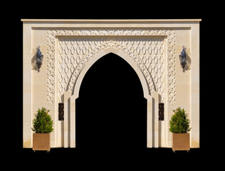 Doors and arches, stone and metal gates on the streets of Turkish cities, public places