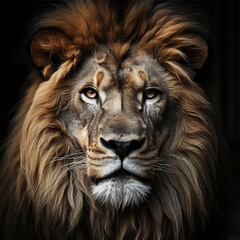 lion head portrait