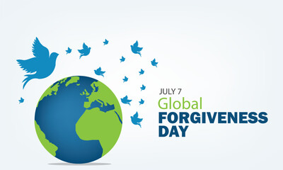 Global Forgiveness Day vector design. Simple and elegant design